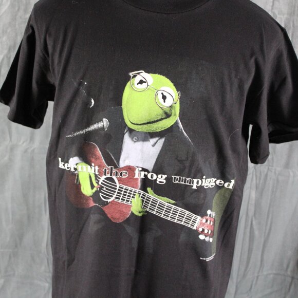 Vintage Graphic T-shirt - Kermit the Frog Unpigged - Men's Large - Picture 2 of 9